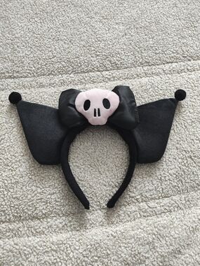 Sanrio Kuromi Skull Bow Headband Costume Accessory -